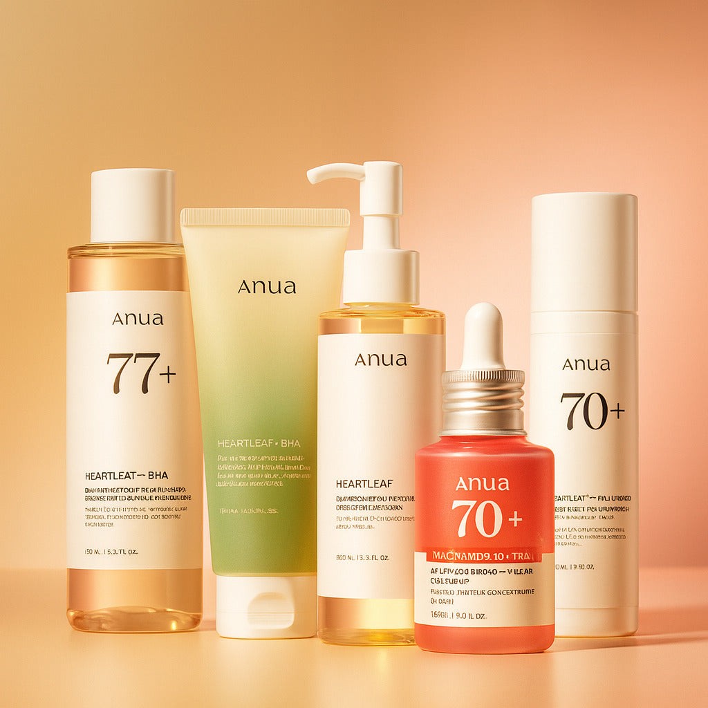 Korean Anua Glow Skincare Set | 5 Essentials
